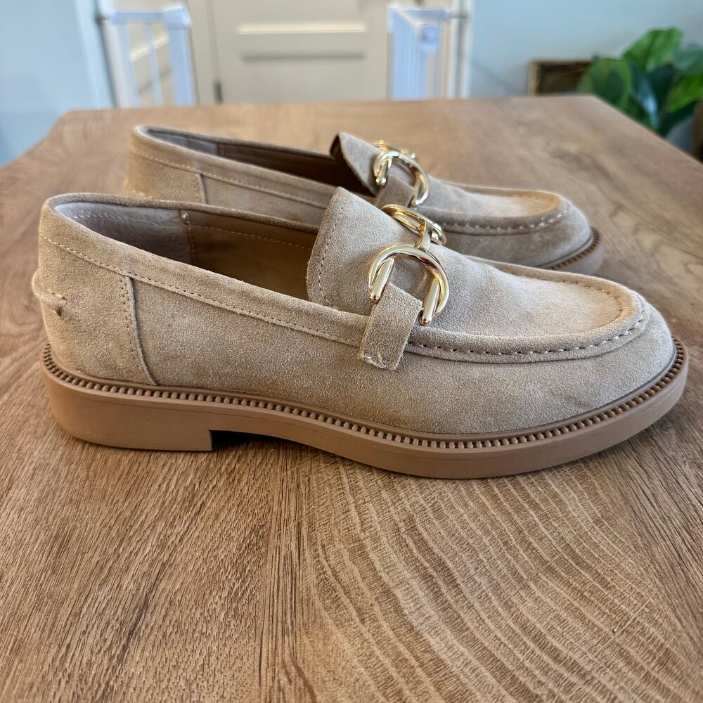 Steve Madden | Tan Suede Sheyla Leather Loafers  | Women's Size 9